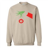 Funny Grinch Hand holding Doctor ornament Christmas Sporty T-Shirt - Sweatshirt