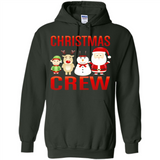 CHRISTMAS CREW Shirt X-mas Santa Snowman Reindeer Elf - Hoodie