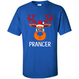 Prancer Reindeer Santa Claus Funny Xmas Holiday T-Shirt - Shirt