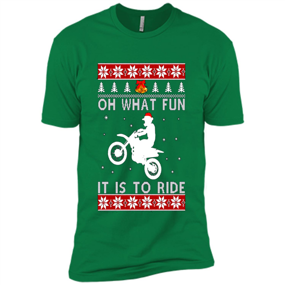 Motocross oh what fun it is to ride Christmas sweater PINGPONG