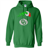 Amazing tee Oklahoma Sooners Glitter Grinch Monogram Ornament Christmas Gift - Hoodie