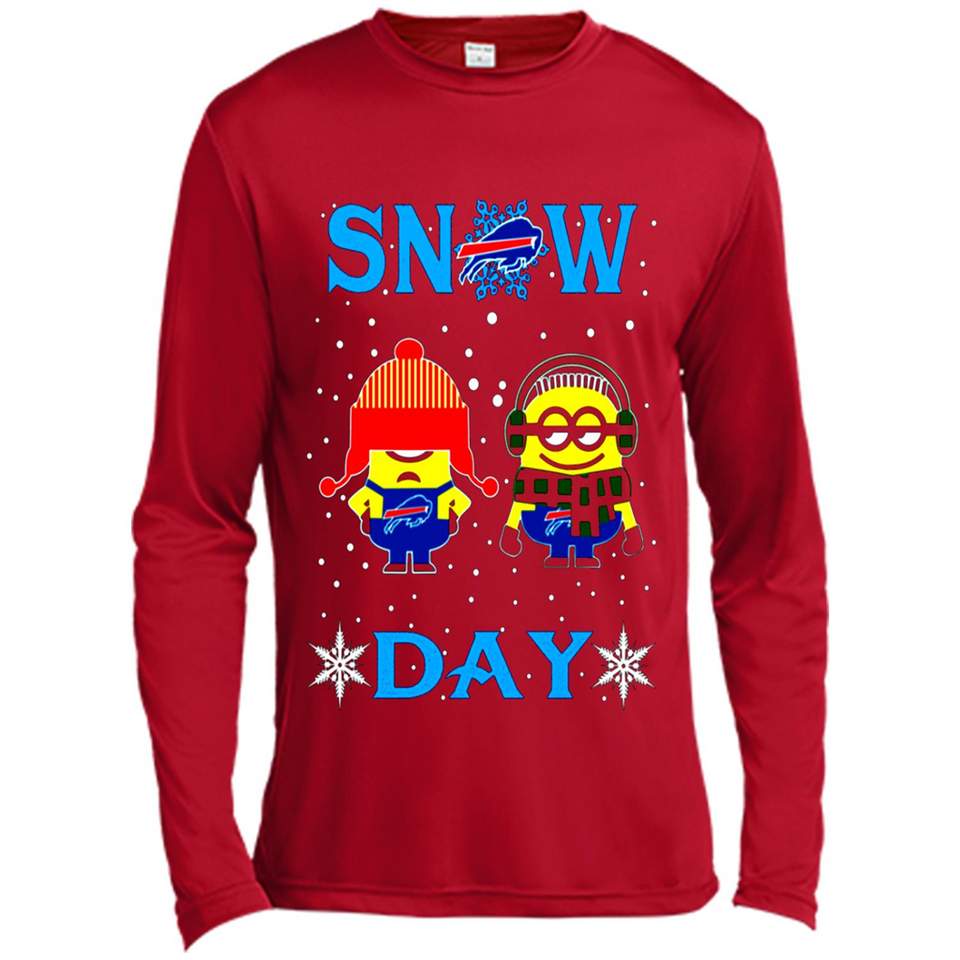 Snow Day Shirt For Buffalo Bills Vs Minion Fans pingpong