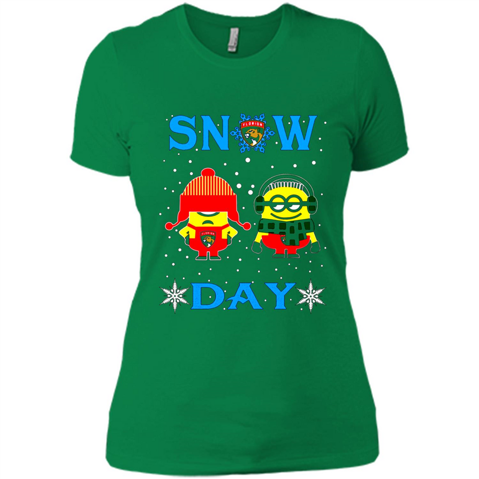 Snow Day Shirt For Florida Panthers Vs Minion Fans pingpong