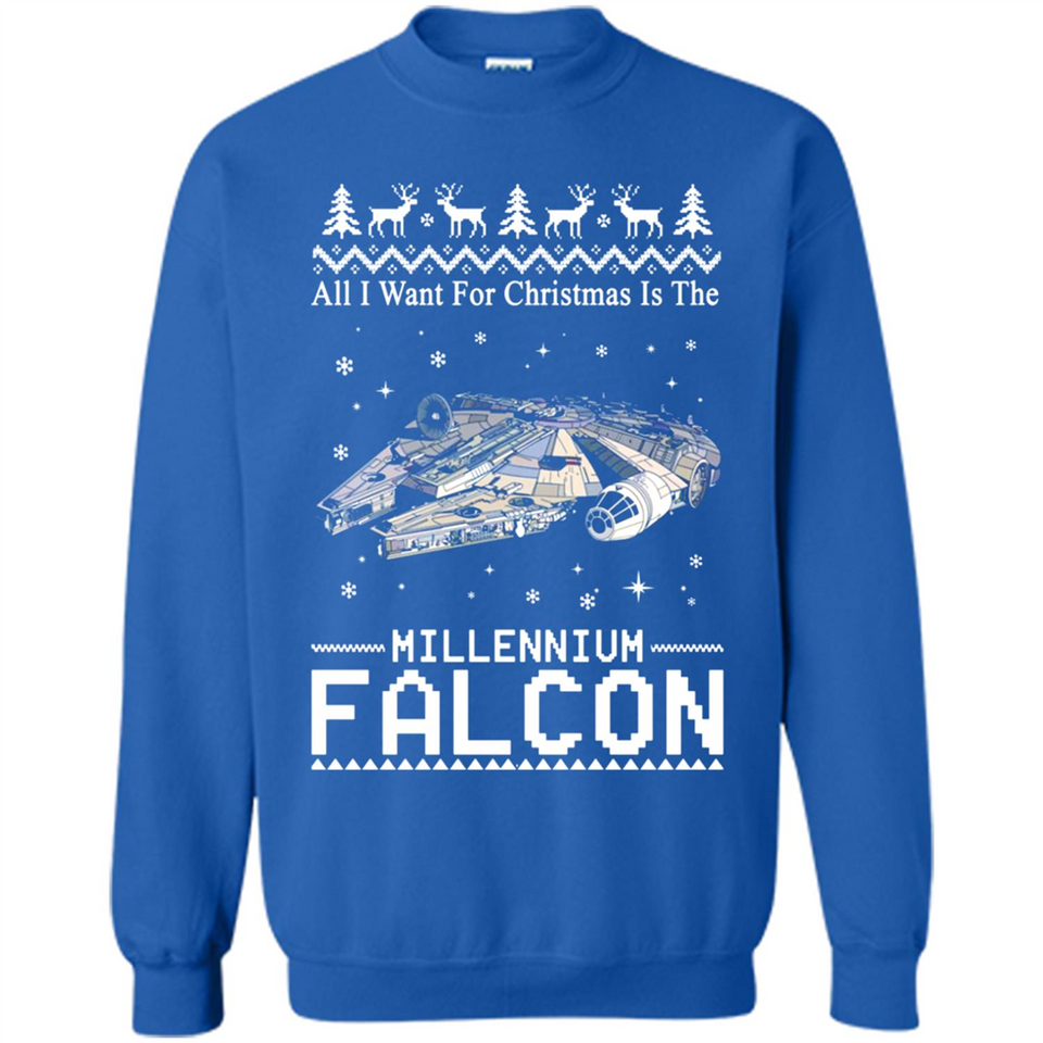 All I Want For Christmas Is The Millennium Falcon ugly PINGPONG