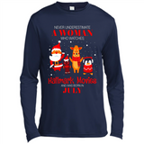 Never Underestimate A July Woman Watches Hallmark Movies Sweatshirt - Canvas Long Sleeve T-Shirt