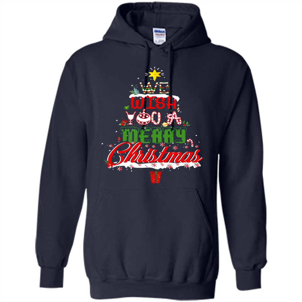 We Wish You A Merry Christmas Funny Pine Gift Sleeve - Hoodie