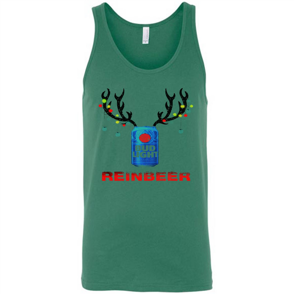 Bud light reinbeer Christmas - Canvas Unisex Tank
