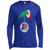 Amazing tee Indiana Pacers Glitter Grinch Monogram Ornament Christmas Gift - Canvas Long Sleeve T-Shirt