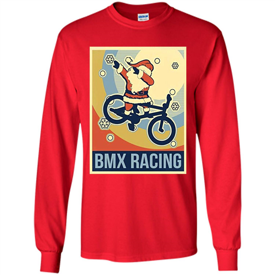 bmx racing dabbing Santa Christmas