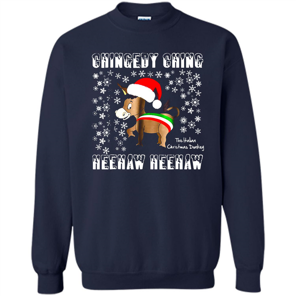 Amazing Dominick The Christmas Donkey-Italian Christmas Donkey - Sweatshirt