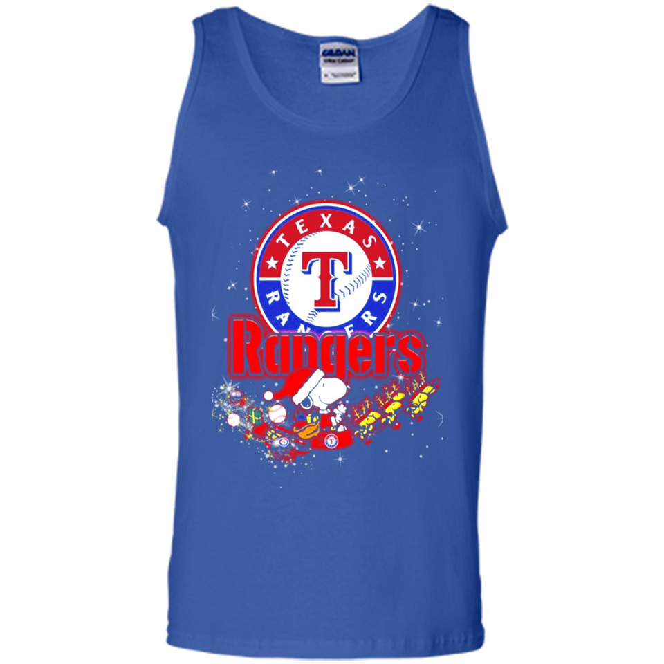 Snoopy Christmas Texas Rangers - Tank Top