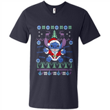 Stitch ugly christmas sweater - Men's V-Neck