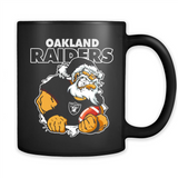 Grumpy Santa Claus Oakland Raiders Football Team PINGPONG