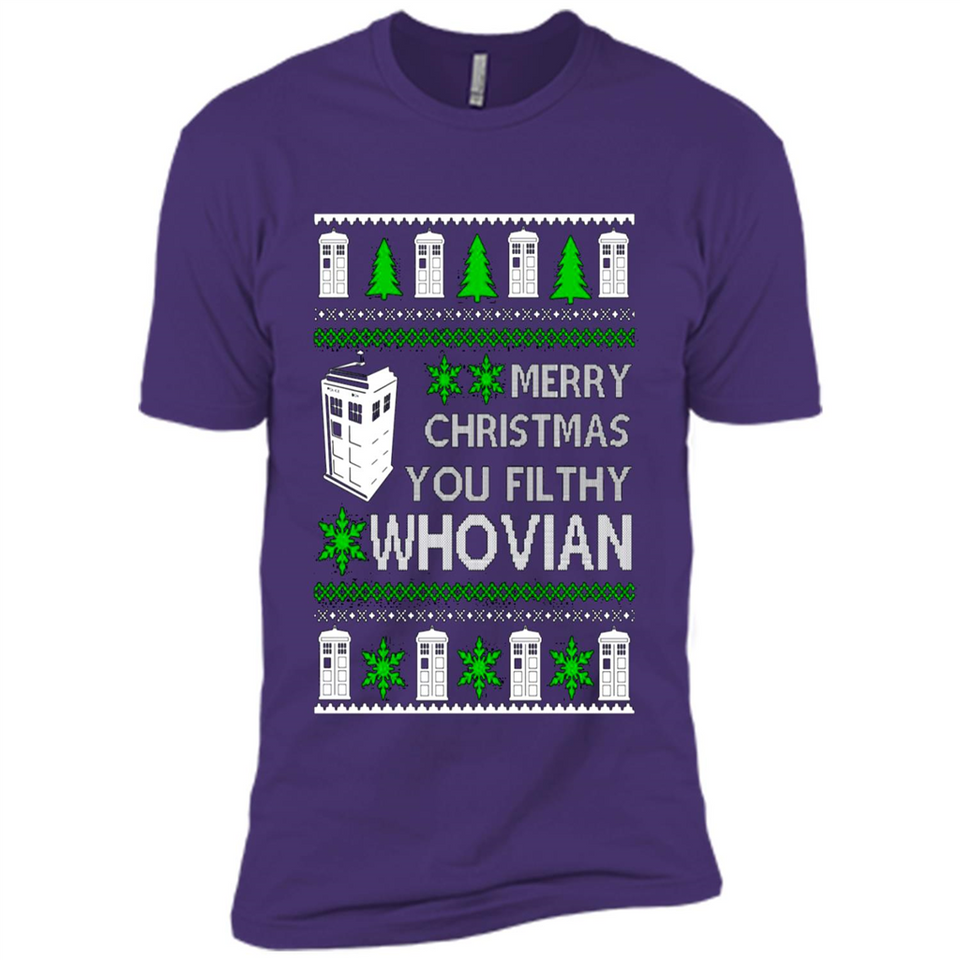 Merry Christmas You Filthy Whovian ugly sweater PINGPONG