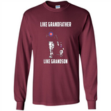 Chicago Cubs GrandFather Like GrandSon - Long Sleeve T-Shirt