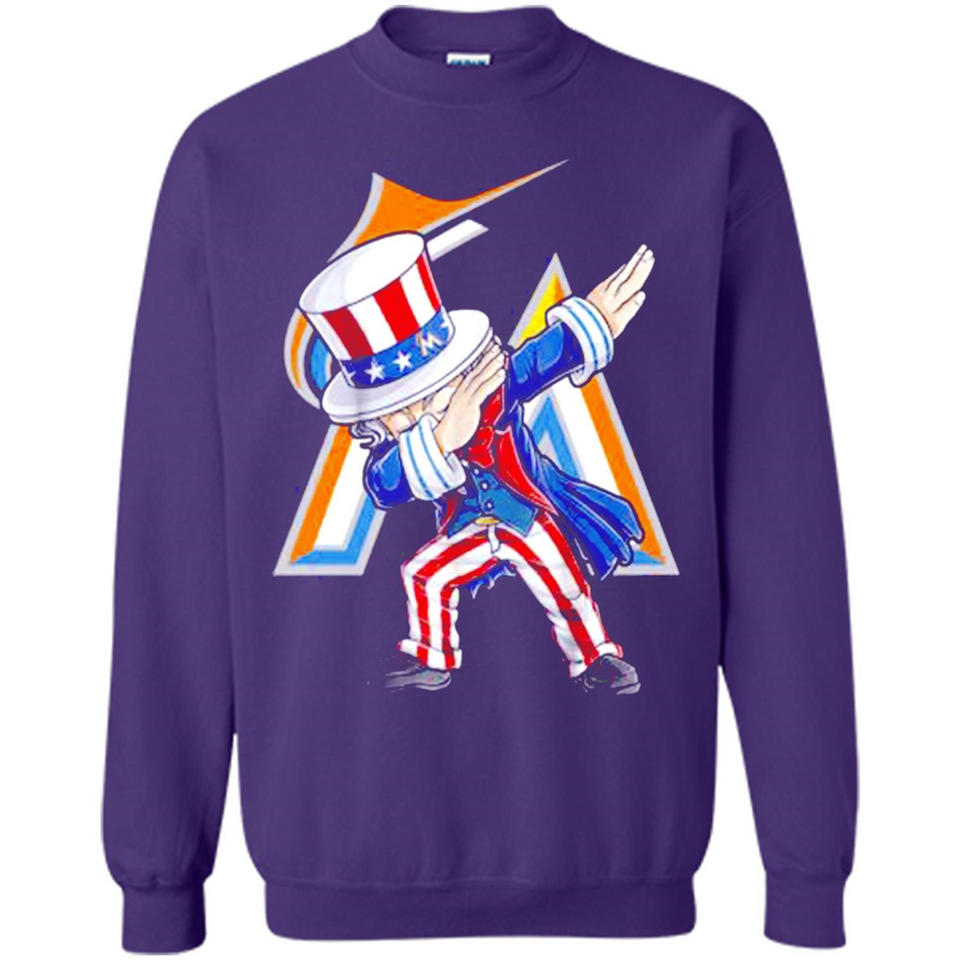 MLB MIAMI MARLINS UNCLE SAM DABBING INDEPENDENCE DAY