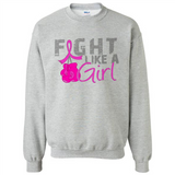 Fight Like A Girl Breast Cancer Awareness - Sweatshirt