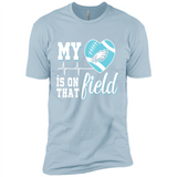Philadelphia Eagles Football My Heart is on that Field - Premium Short Sleeve T-Shirt