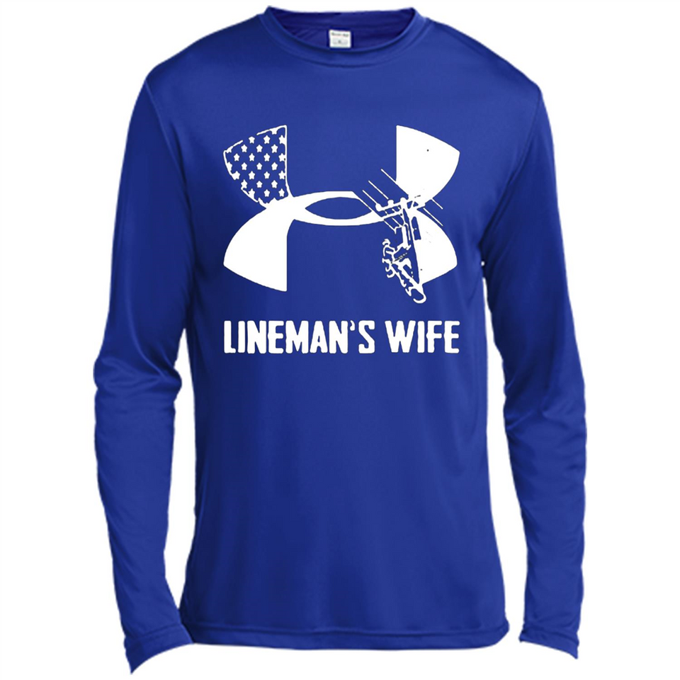 Lineman Wife Under Armour - Canvas Long Sleeve T-Shirt
