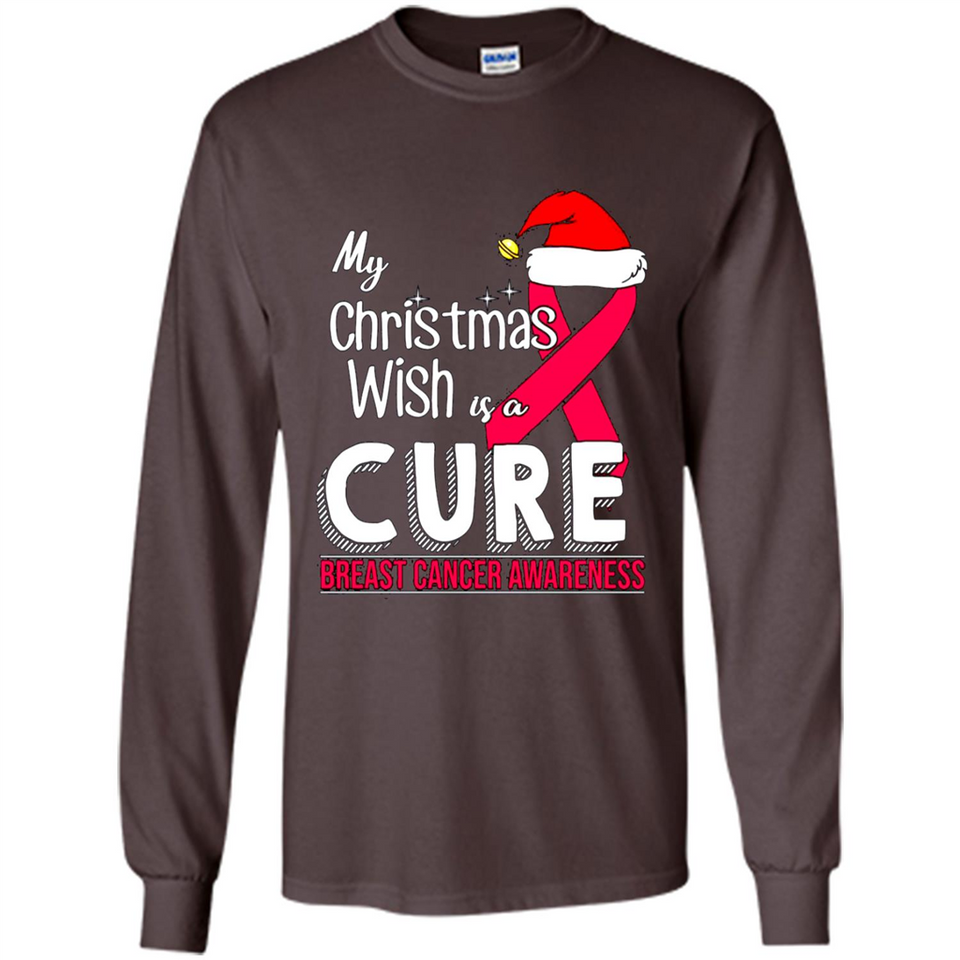 My Christmas Wish Is A Cure Breast Cancer Awareness sweater PINGPONG