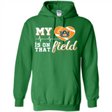 Auburn Tigers Football My Heart is on that Field - Hoodie