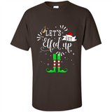 Let's Get Elfed Up Funny Drinking Wine Christmas Elf PINGPONG