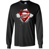 Detroit Red Wings And Superman Fans - Long Sleeve T-Shirt