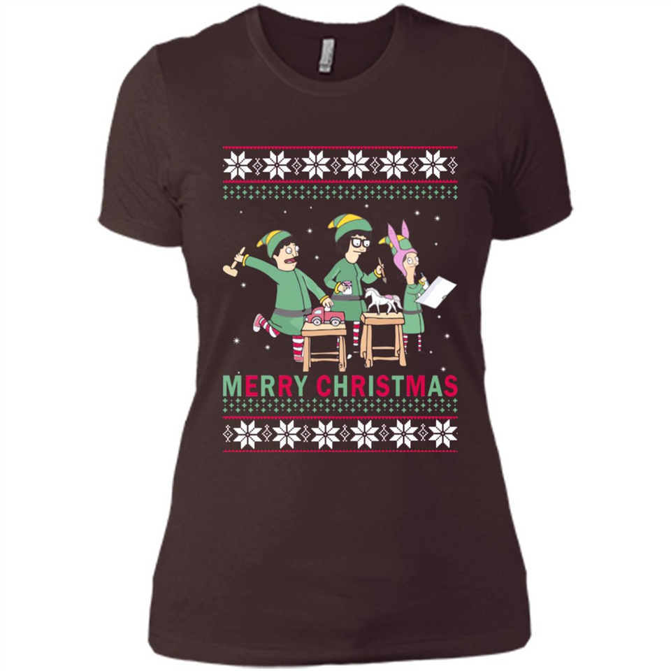 Bob’s burgers Elf Merry Christmas - Ladies' Boyfriend T-Shirt