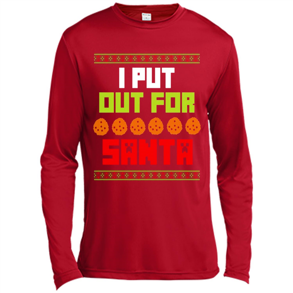 Cookies Out For Santa Christmas - Canvas Long Sleeve T-Shirt