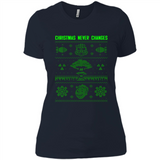 Christmas Ugly Sweater Christmas Never Changes Star Wars - Ladies' Boyfriend T-Shirt