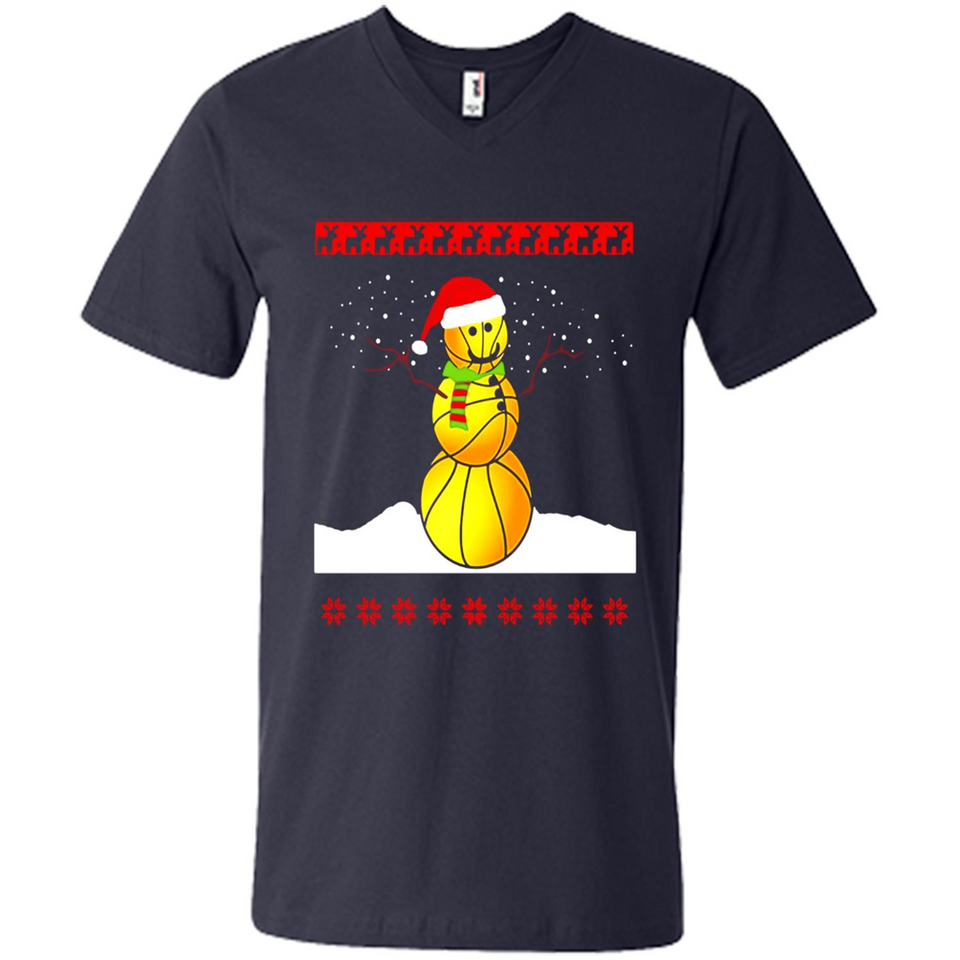 Basketball Santa Funny Christmas - Men's V-Neck