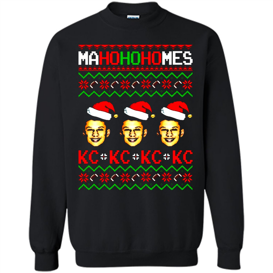 Patrick Mahomes Ma Ho Ho Homes Christmas sweatshirt PINGPONG - Sweatshirt
