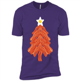 Bacon & Eggs Over Easy Fried Food Breakfast Xmas Tree Foodie - Premium Short Sleeve T-Shirt