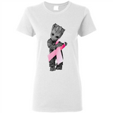 Groot Hug Breast Cancer - Ladies Short-Sleeve