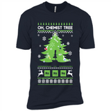 Oh Chemist Tree Ugly Christmas Sweater - Premium Short Sleeve T-Shirt