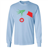 Funny Grinch Hand holding Doctor ornament Christmas Sporty T-Shirt - Long Sleeve T-Shirt