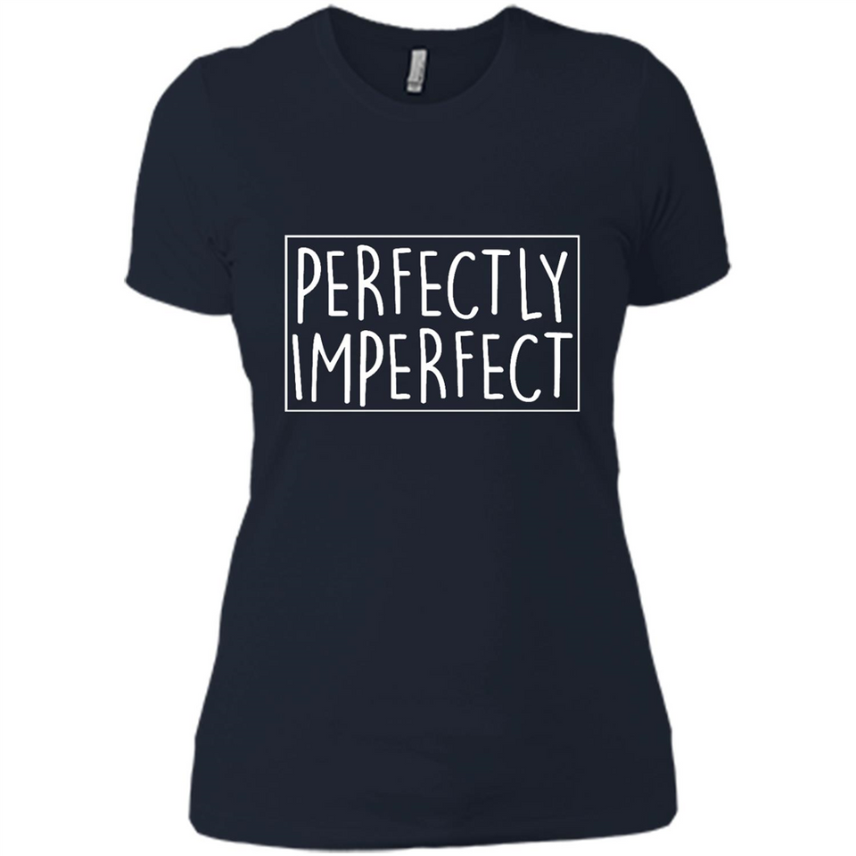 Perfectly Imperfect Black mugs PINGPONG - Ladies' Boyfriend T-Shirt