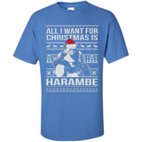 All I Want For Christmas Is Harambe Christmas - Shirt