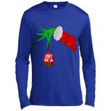 GRINCH HAND HOLDING CHRISTMAS ORNAMENT - DON'T BE A GRINCH PINGPONG