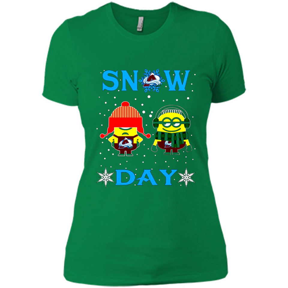 Snow Day Shirt For Colorado Avalanche Vs Minion Fans pingpong