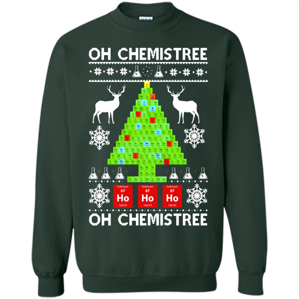 Oh Chemistree, Oh Chemistree Christmas Ugly Sweater - Sweatshirt