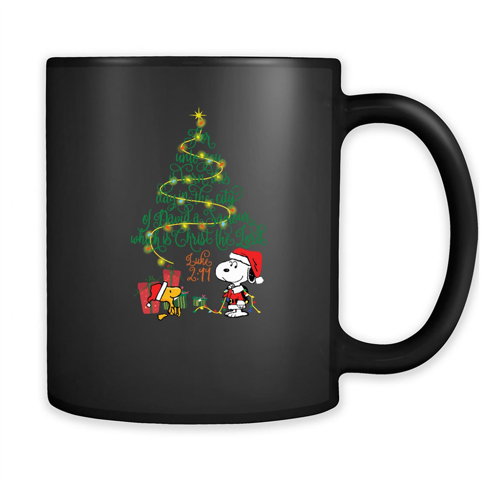 Snoopy-Woodstock-Christmas-tree-for-unto-you-is-born-this-day