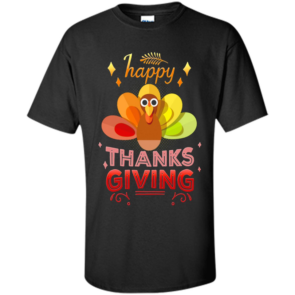 Happy Thanksgiving Turkey Day Colorful Cute