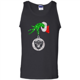 Amazing tee Oakland Raiders Glitter Grinch Monogram Ornament Christmas Gift - Tank Top