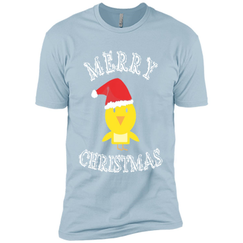 Bird Santa Merry Christmas T-Shirt - Birds Watchers Xmas - Premium Short Sleeve T-Shirt