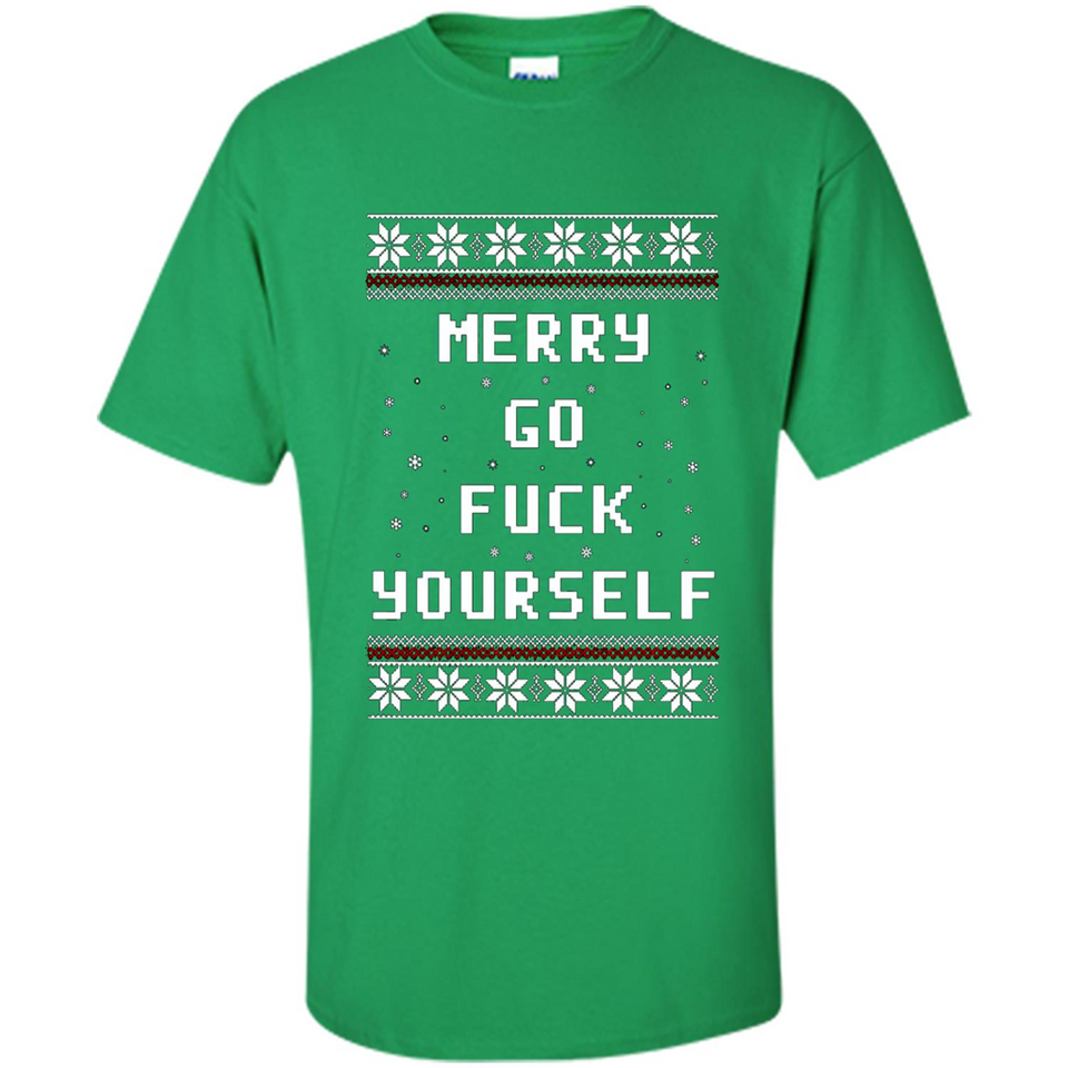 Merry go fuck yourself Christmas sweatshirt PINGPONG