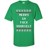 Merry go fuck yourself Christmas sweatshirt PINGPONG