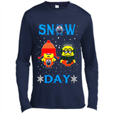 Snow Day Shirt For Edmonton Oilers Vs Minion Fans pingpong