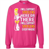 Shirt For Dr Seuss Cat And Pittsburgh Steelers Fans - Sweatshirt