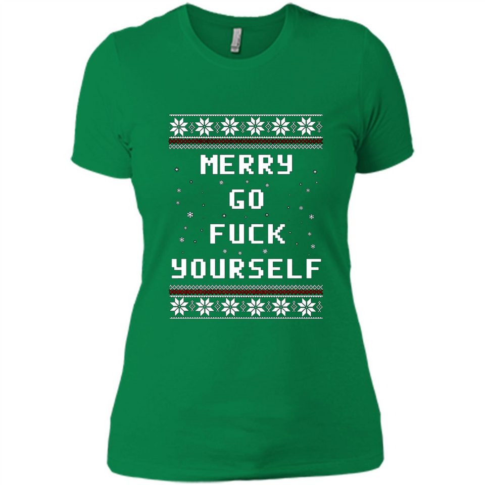 Merry go fuck yourself Christmas sweatshirt PINGPONG